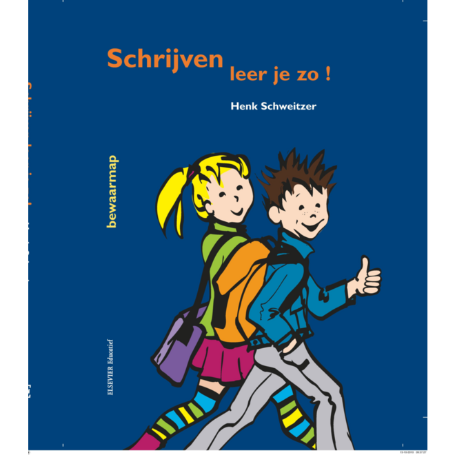 Schrijven leer je zo groep 3-4 bewaarmap blauw