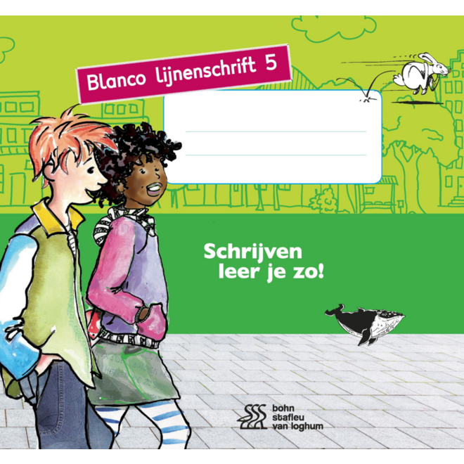 Schrijven leer je zo groep 5 blanco lijnenschrift 0,7 mm groen (5 stuks)