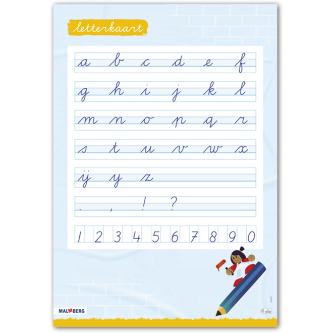 Klinkers 2 Letterposter verbonden schrift
