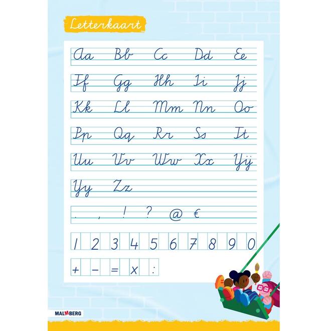 Klinkers 2 Letterposter verbonden schrift