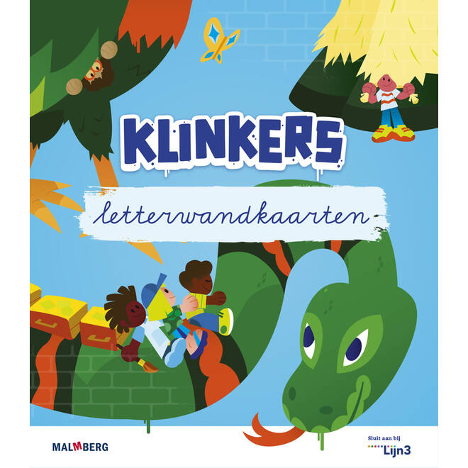 Klinkers 2 groep 3 Letterwandkaartjes verbonden schrift