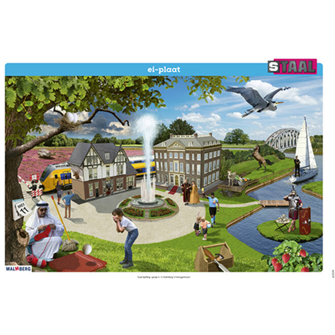Staal 2 Spelling groep 5 posterset (50x70 cm)