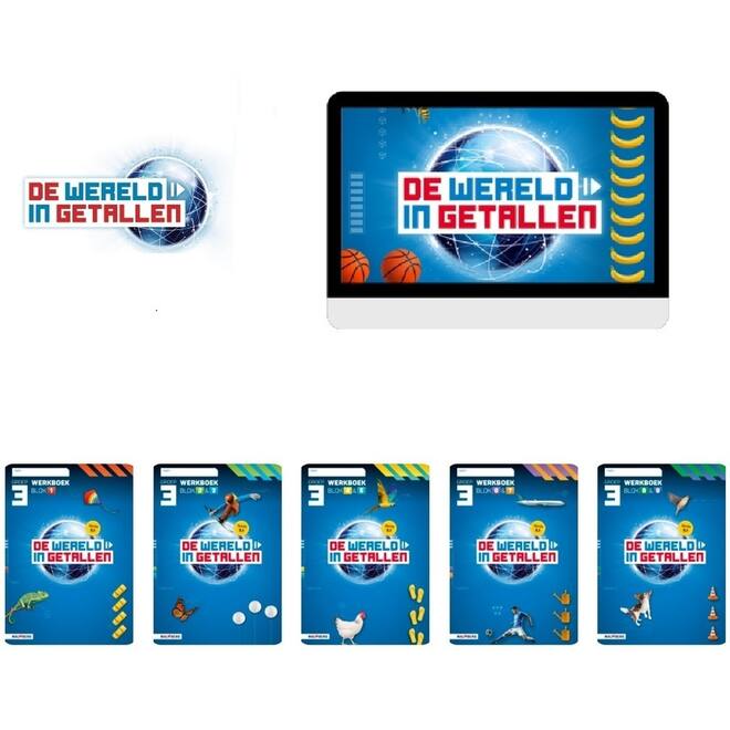 De wereld in getallen 5.1 Leerpakket groep 3 - BASIS PAPIER / DIGITAAL OEFENEN & AUTOMATISEREN