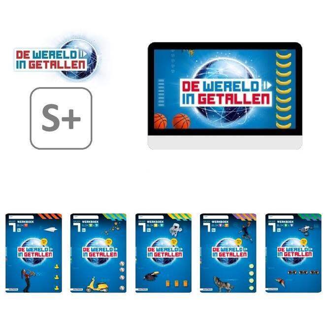 De wereld in getallen 5.1 Leerpakket S+ groep 7 - BASIS PAPIER / DIGITAAL OEFENEN & AUTOMATISEREN