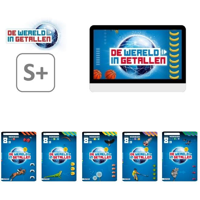 De wereld in getallen 5.1 Leerpakket S+ groep 8 - BASIS PAPIER / DIGITAAL OEFENEN & AUTOMATISEREN