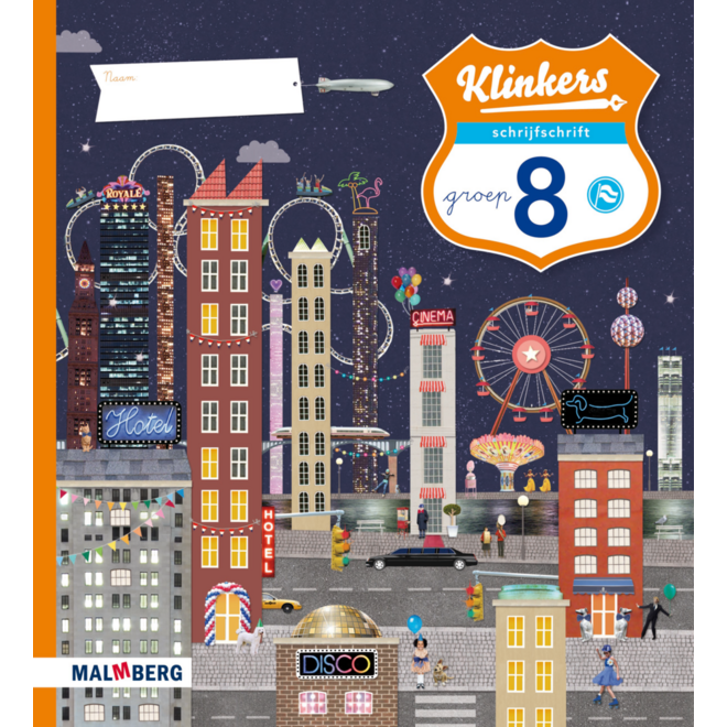 Klinkers verbonden schrift schrijfschrift  groep 8 (5 stuks)