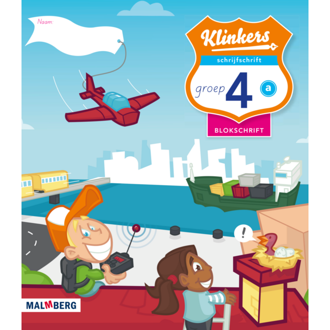 Klinkers blokschrift schrijfschrift A groep 4 (5 stuks)