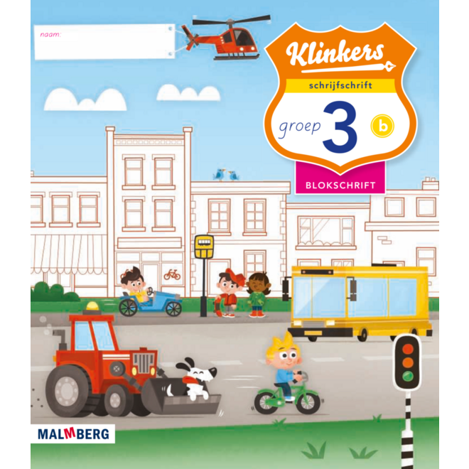 Klinkers blokschrift schrijfschrift B groep 3 (5 stuks)