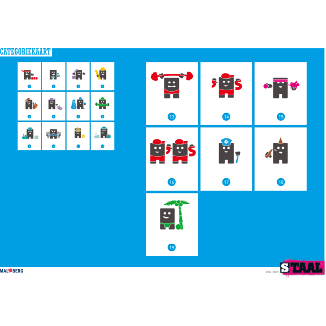 Staal spelling groep 5 posterset