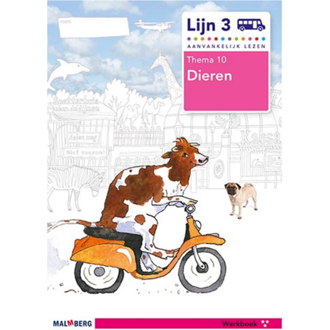 Lijn 3 werkboek 3-ster thema 10 Dieren (5 stuks)