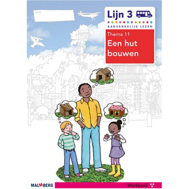 Lijn 3 werkboek 3-ster thema 11 Een hut bouwen (5 stuks)