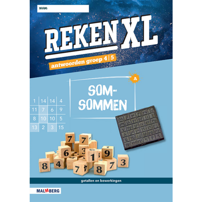 RekenXL antwoordenboek Som-sommen/Herhaalvormen groep 4/5 A