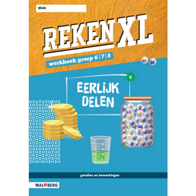 RekenXL leerwerkboek Eerlijk delen/Wat is dit voor spel? groep 6/7/8 C (5 stuks)