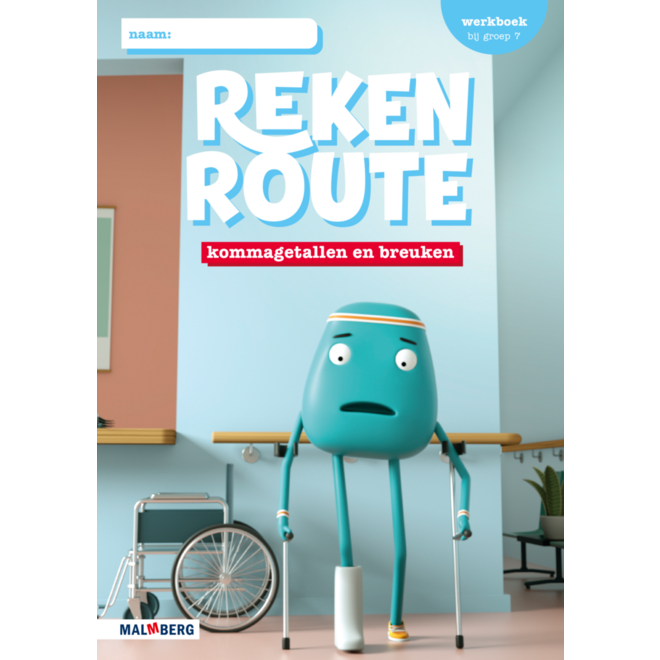Rekenroute werkboek Kommagetallen en breuken groep 7 (5 ex)