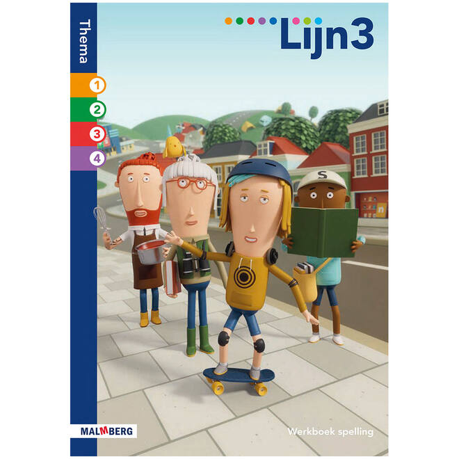 Lijn 3 (editie 2) Werkboek spelling Thema 1-4 (5 stuks)