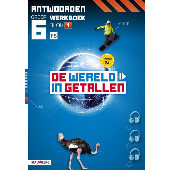 De wereld in getallen 5.1 groep 6 antwoordenboek werkboek blok 1 - FS