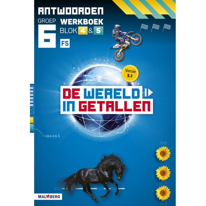 De wereld in getallen 5.1 groep 6 antwoordenboek werkboek blok 4 en 5 - FS