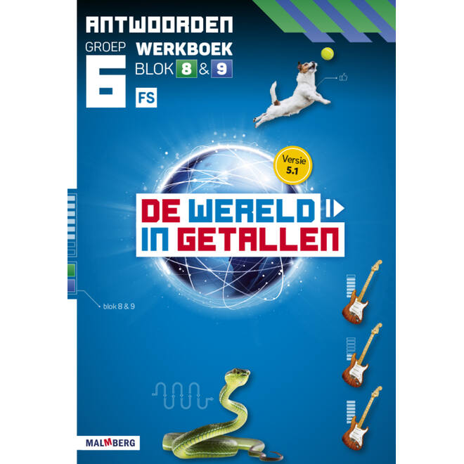De wereld in getallen 5.1 groep 6 antwoordenboek werkboek blok 8 en 9 - FS