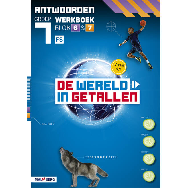 De wereld in getallen 5.1 groep 7 antwoordenboek werkboek blok 6 en 7 - FS