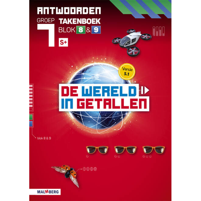 De wereld in getallen 5.1 groep 7 antwoordenboek taken blok 8 en 9 - S+
