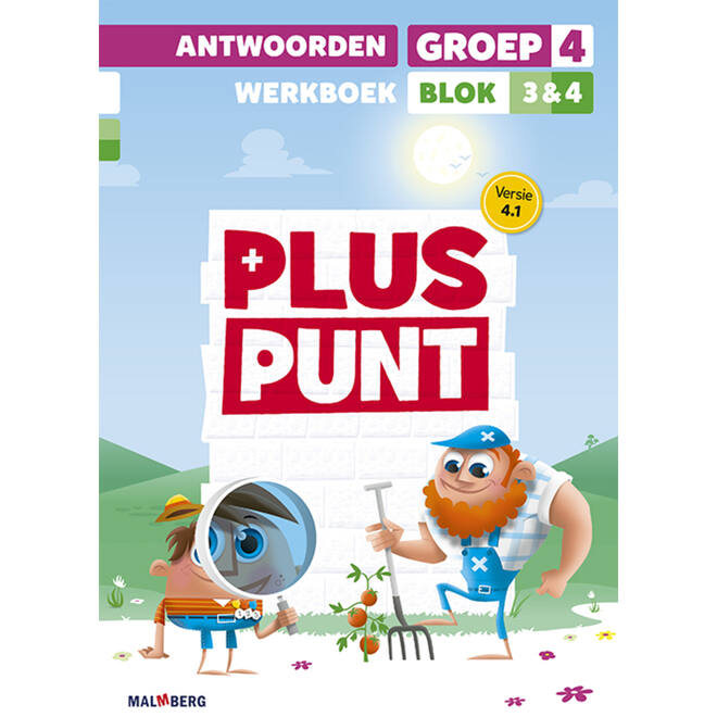 Pluspunt 4.1 groep 4 antwoordenboek werkboek blok 3 en 4