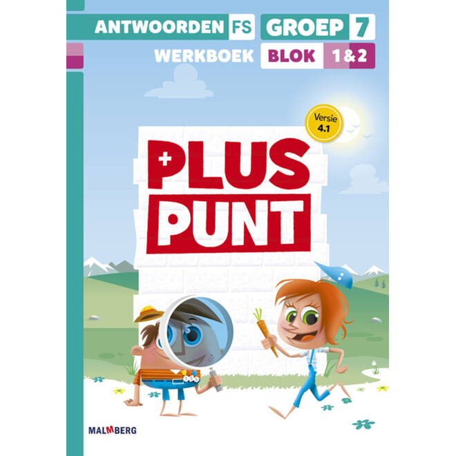 Pluspunt 4.1 groep 7 antwoordenboek werkboek blok 1 en 2 - FS