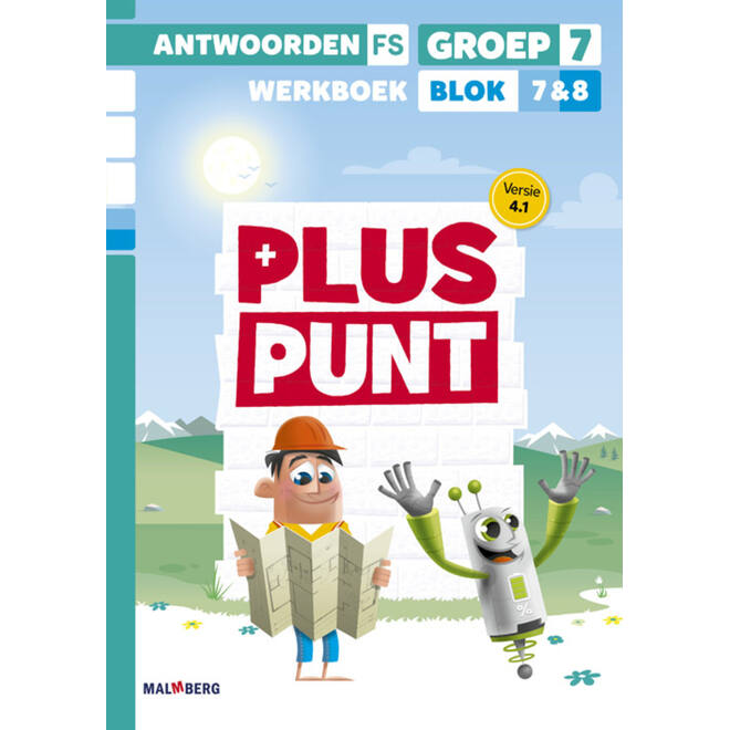 Pluspunt 4.1 groep 7 antwoordenboek werkboek blok 7 en 8 - FS