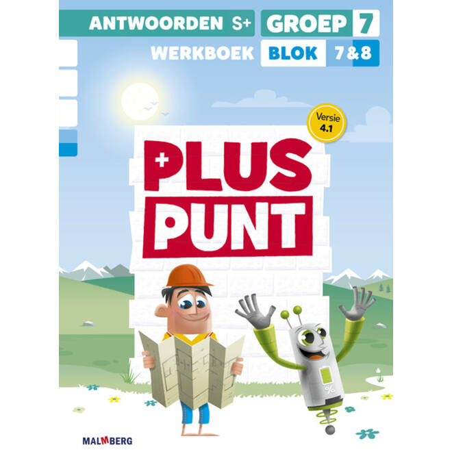 Pluspunt 4.1 groep 7 antwoordenboek werkboek blok 7 en 8 - S+