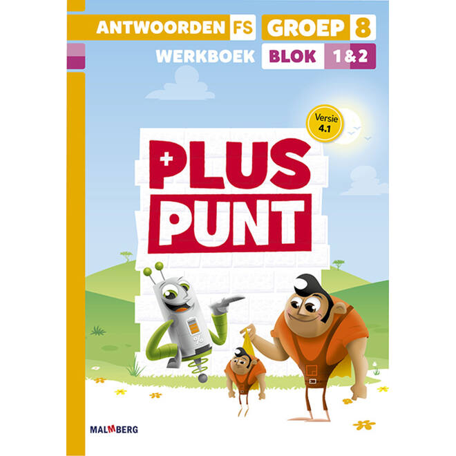 Pluspunt 4.1 groep 8 antwoordenboek werkboek blok 1 en 2 - FS