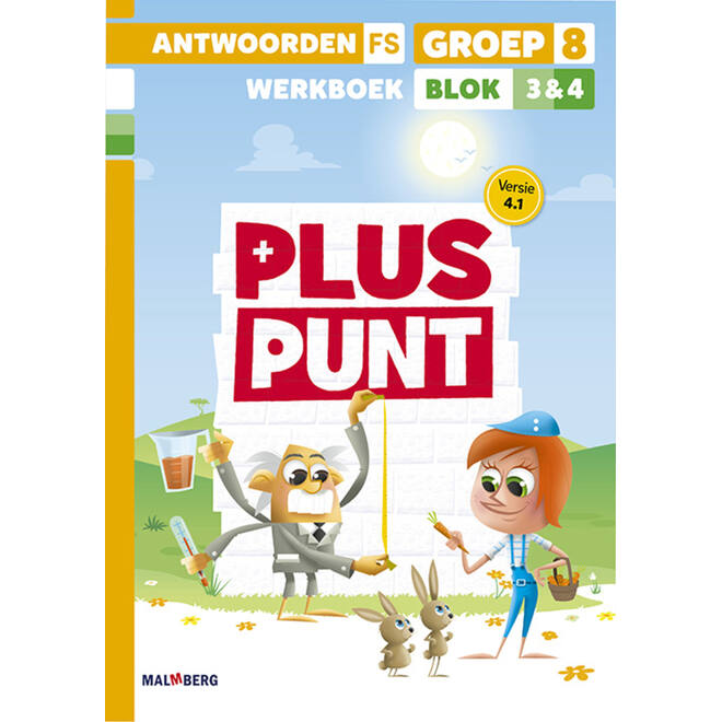 Pluspunt 4.1 groep 8 antwoordenboek werkboek blok 3 en 4 - FS