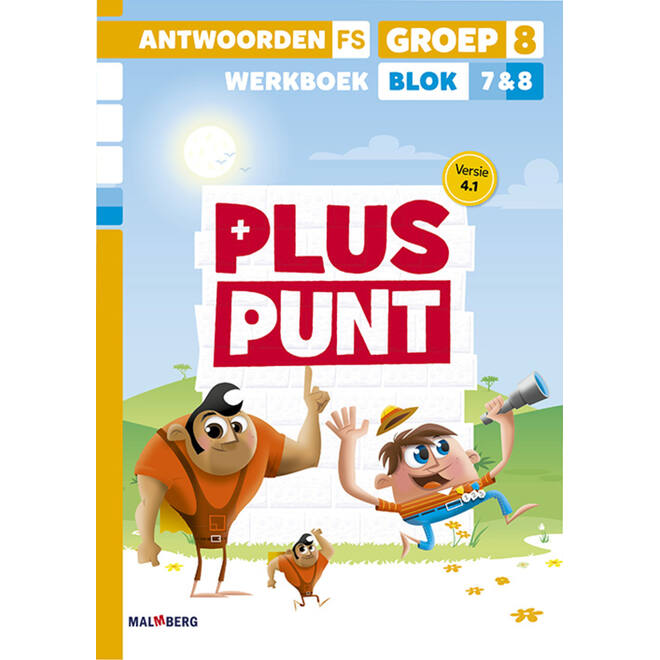 Pluspunt 4.1 groep 8 antwoordenboek werkboek blok 7 en 8 - FS