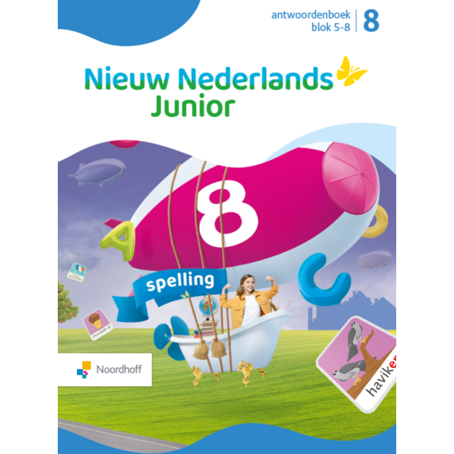 Nieuw Nederlands Junior Spelling antwoordenboek groep 8 blok 5-8