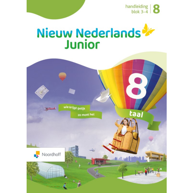 Nieuw Nederlands Junior Taal handleiding groep 8 blok 3-4