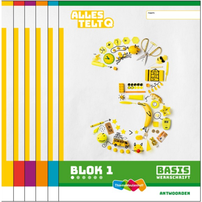 Alles telt Q Antwoordschrift Basis blok 1 t/m 6 groep 3