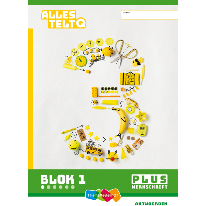 Alles telt Q Antwoordschrift Plus blok 1 t/m 6 groep 3