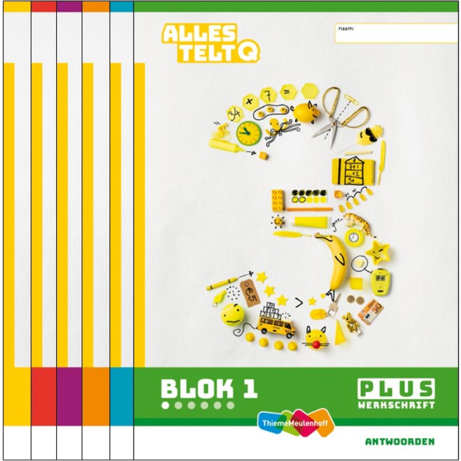 Alles telt Q Antwoordschrift Plus blok 1 t/m 6 groep 3
