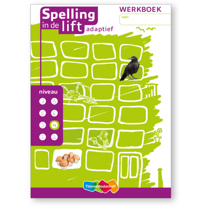 Spelling in de lift adaptief - Werkboekjes niveau 4