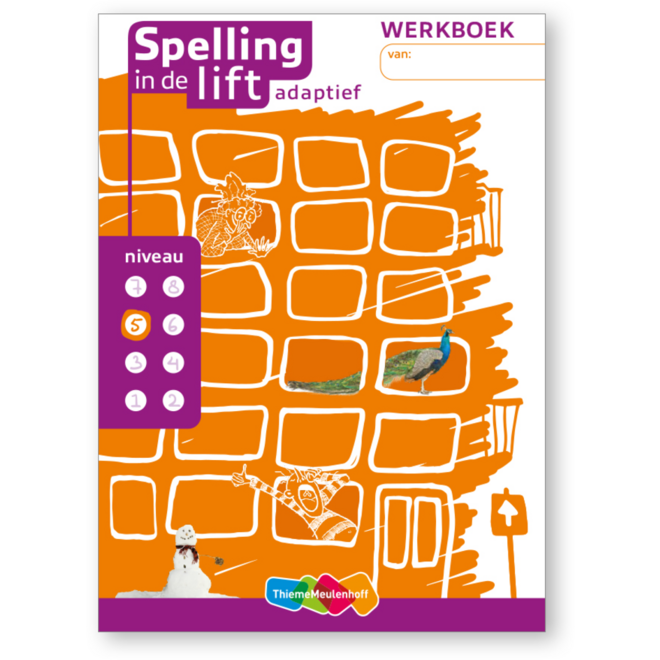 Spelling in de lift adaptief - Werkboekjes niveau 5