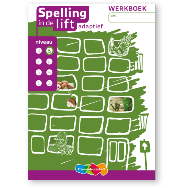 Spelling in de lift adaptief - Werkboekjes niveau 8