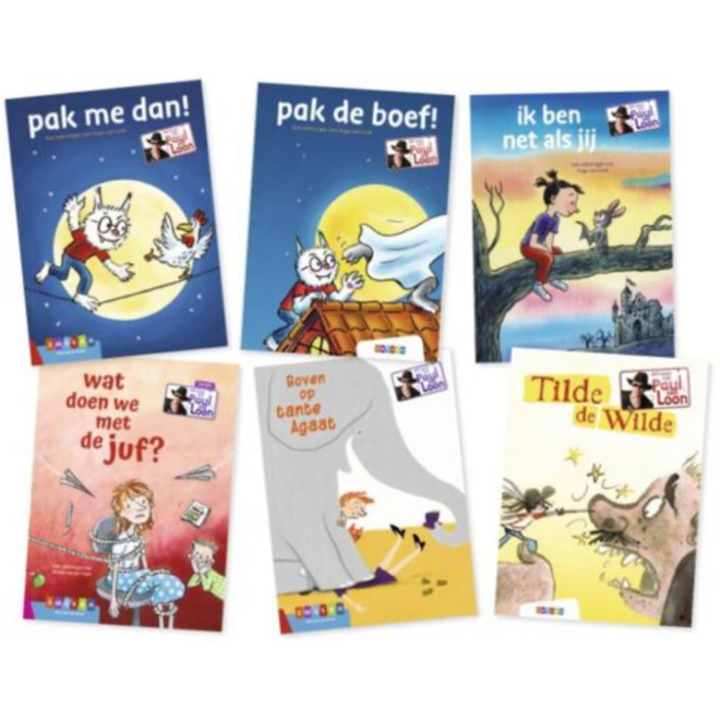 AVI-lezen met Paul van Loon: pakket groep 3 met 6 titels