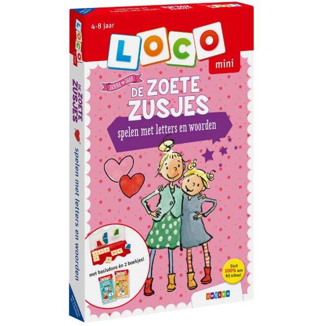 Loco Mini: De Zoete Zusjes pakket spelen met letters en woorden