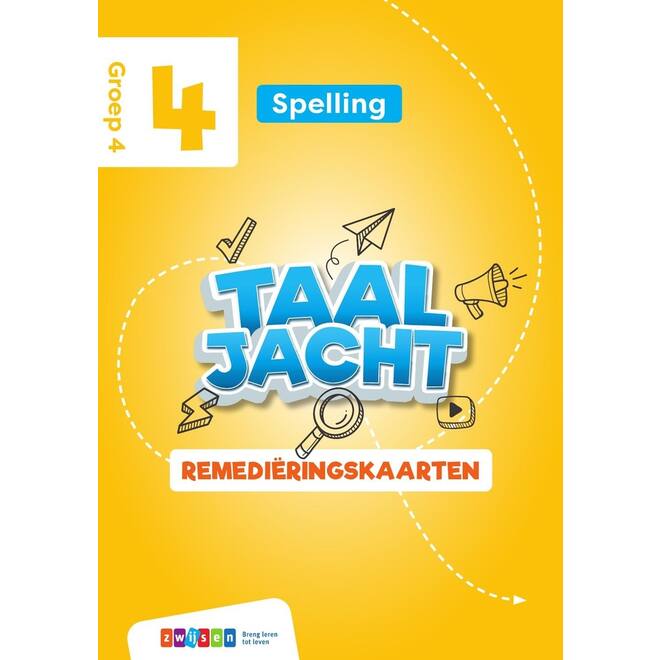 Taaljacht Spelling & grammatica groep 4 remediëringskaarten