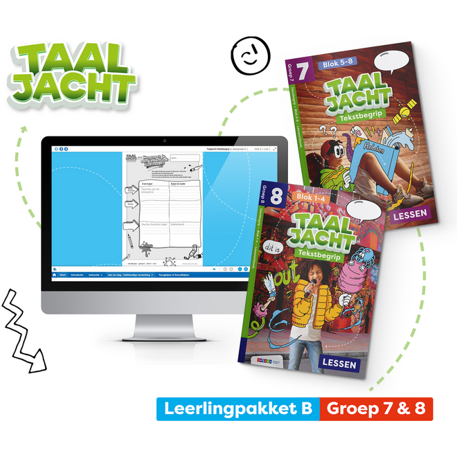 Taaljacht Tekstbegrip Leerpakket COMBINATIEGROEP 7/8B