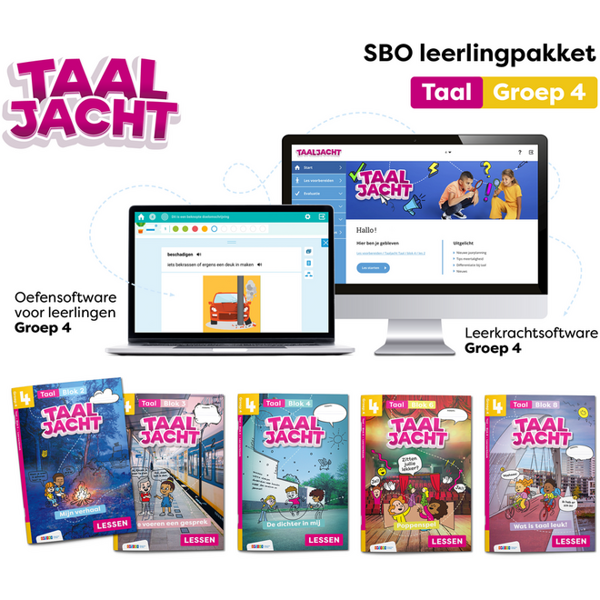 Taaljacht Taal Leerpakket SPECIAAL BASISONDERWIJS groep 4