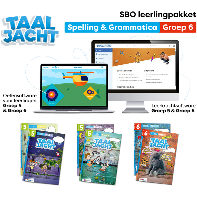 Taaljacht Spelling en grammatica Leerpakket SPECIAAL BASISONDERWIJS groep 6