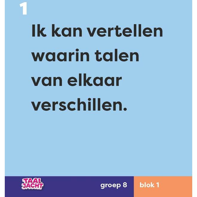 Taaljacht Taal groep 8 doelmagneten