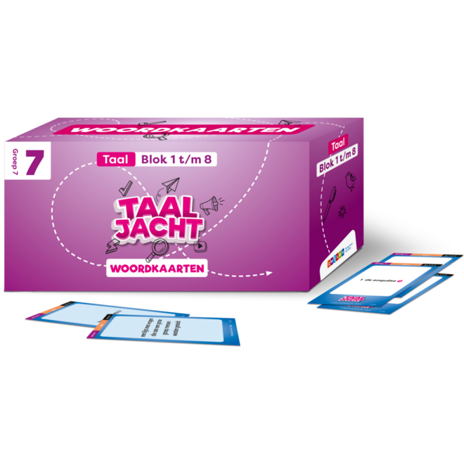 Taaljacht Taal groep 7 woordkaarten