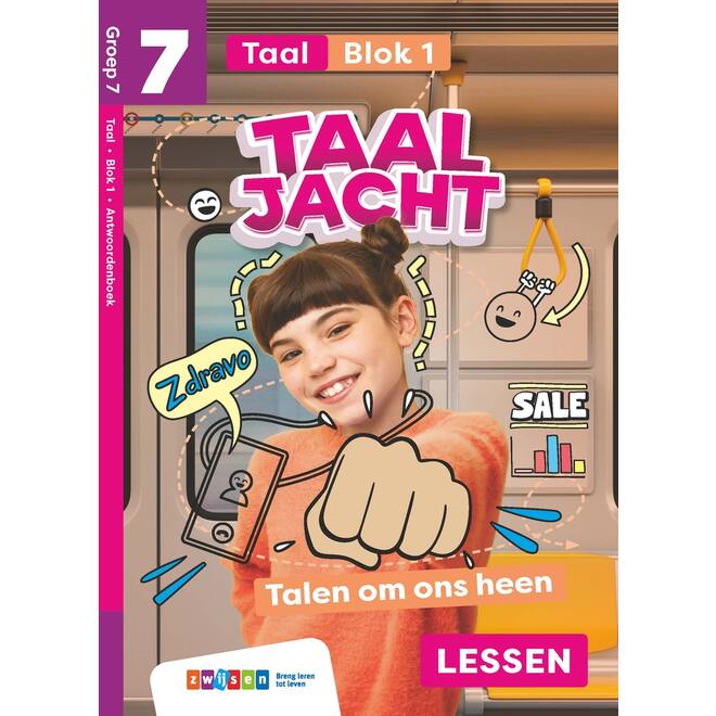 Taaljacht Taal groep 7 antwoordenboek blok 1-8