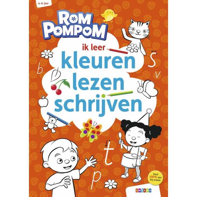 Rompompom ik leer kleuren, lezen, schrijven