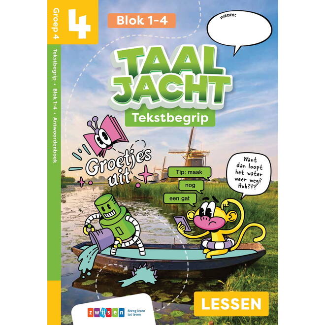 Taaljacht Tekstbegrip groep 4 antwoordenboek blok 1-4